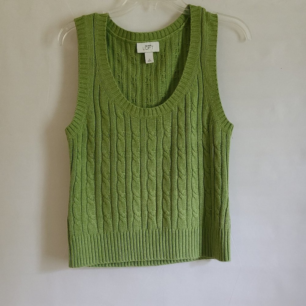 Ann Taylor Top Women blouse size 10 and Loft vest size M - Picture 6 of 9